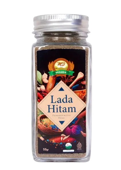 MD Lada Hitam Organik / MD Organic Black Pepper 55gr